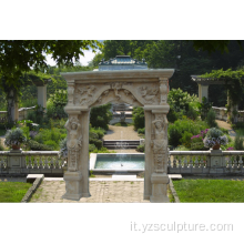 Porta in Marmo Con Statua per la Casa Decorazione